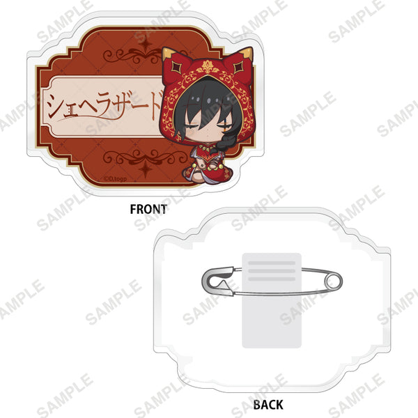 『takt op. 運命は真紅き旋律の街を』おやすみシリーズ お名前バッジ(シェヘラザード)